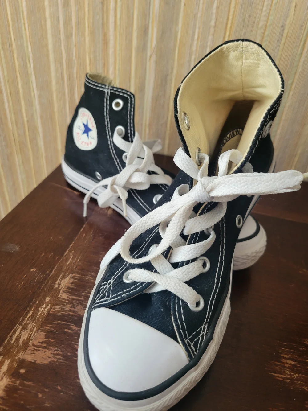 Converse All Star Kids' Black High-Top Sneakers Size 1